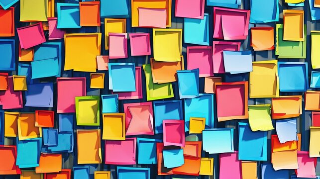 Create a categorized list of critical sticky notes for sketching art icons