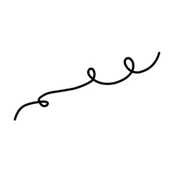 abstract curly lines doodle