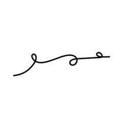 abstract curly lines doodle