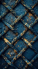 Naklejka premium A high-resolution image of a textured fabric with an aged bronze color, emphasizing the intricate pattern and the metallic sheen.