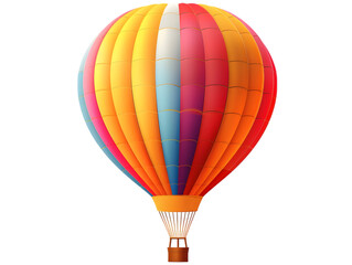 hot ballon air isolated on transparent background.