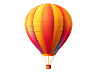Naklejka premium hot ballon air isolated on transparent background.