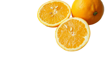 Two oranges are placed side by side, showcasing their vibrant color and round shape
