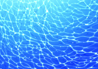 煌めく水面の背景　海　水　ディープグラデーション