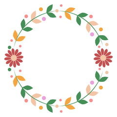 flower branch flower divider flower wreath flower Autumn branch ornament floral divider. element on transparent 