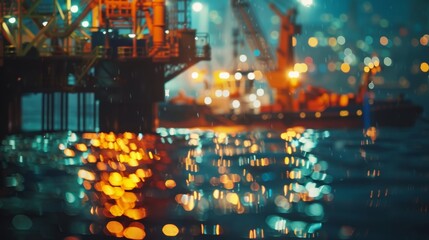 The submersible pump working in tandem with other machines and equipment a welloiled team dedicated to extracting oil from the depths of the ocean.