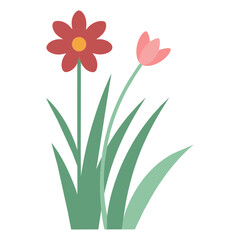 flower branch flower divider flower wreath flower Autumn branch ornament floral divider. element on transparent 