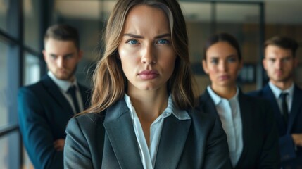 Confident CEO and Business Team in Office: Professional Group Photo [4K Wallpaper]