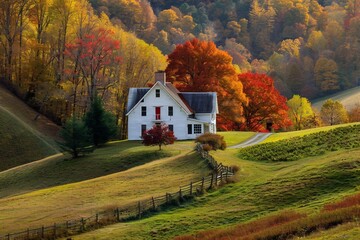 The Charm of a Cottage Among Rolling Hills.
