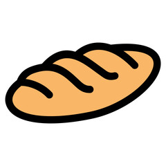 Baguette  Icon Element For Design