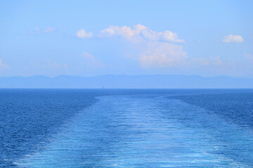 Obraz premium cloudy seascape - Thassos island, Greece, aegean sea