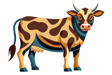A cow vector artwork image illustration 