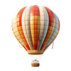 Fototapeta premium Hot ballon air isolated on transparent background.