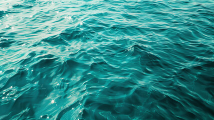 Obraz premium Blue green surface of the ocean