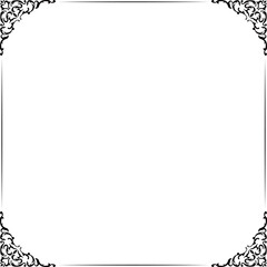 正方形のアンティークフレーム〜ブラック〜