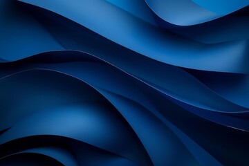 Minimalistic blue curves on a deep blue background, perfect for a sleek design
