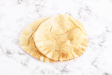 Traditional eastern round pita bread