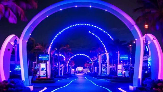The Palm Beach Summer Boat Show will feature a magnificent entrance arch