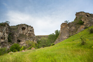 landscape and beautiful nature from the Republic of Moldova. One of the most beautiful views in the north of Moldova, Eastern Europe