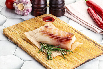 Raw cod fish steak for cooking