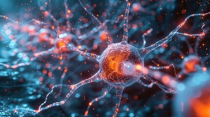 Neural network activity abstract visualization