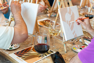 fun night of painting and wine