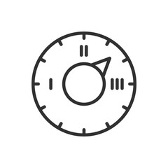 Thermostat, linear icon. Line with editable stroke © Matsabe