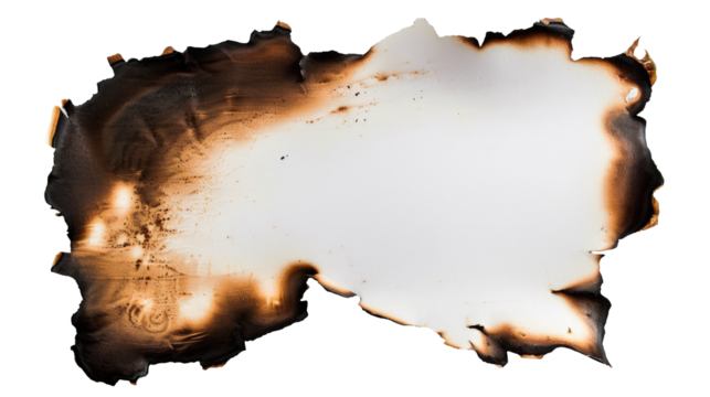 burnt paper transparent background PNG clipart
