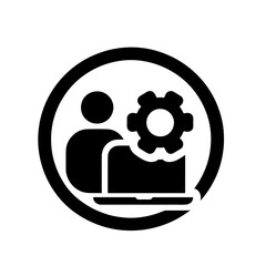 maintenance icon laptop vector SVG