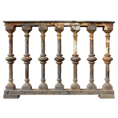 antique column isolated on white