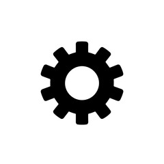 silhouette icon Gear vector SVG