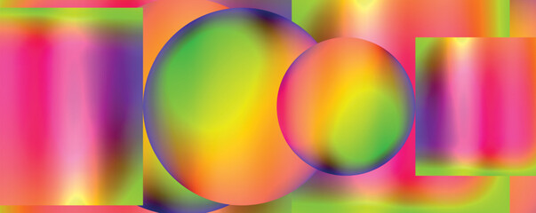 Concept of neon color fluid liquid gradients shapes. Vector Illustration For Wallpaper, Banner, Background, Card, Book Illustration, landing page