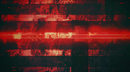 retro cctv or vhs video white noise background texture with red recording indicator vintage horizontal scanlines with vignette border grungy distressed horror film backdrop 