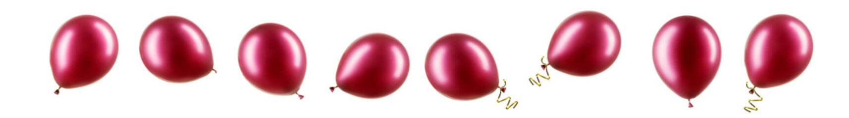 Single chrome silver helium balloon, element of decorations