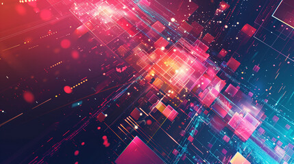 Fototapeta premium abstract background with lights