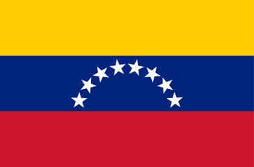 Flag of Venezuela. Vector illustration
