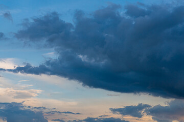 Obraz premium Landscape blue sky with clouds background in summer