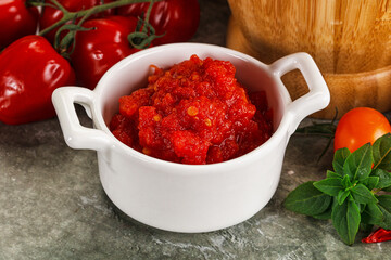 Fresh tomato puree pasta sauce