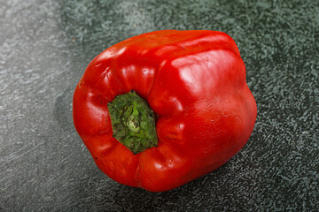 Red ripe Bulgarian bell pepper