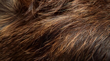 Magnified deer hair, intricate patterns and natural beauty, isolated background, studio lighting for high-end advertisement