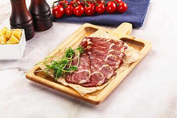 Italian pork sausage - prosciutto crudo