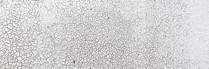 Old rusty metal texture. Rust on the surface of the iron wall. Panoramic background for grunge design.