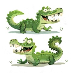 Fototapeta premium Alligators Vintage