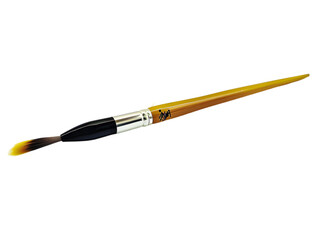 A traditional Chinese ink brush isolated on transparent background.