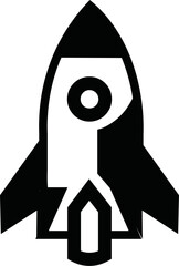 Rocket icon vector ,star up bussines 