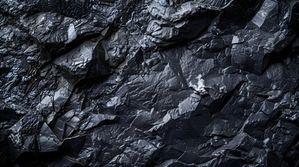 Black or dark gray rough grainy stone texture background. 