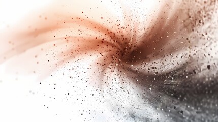 A swirl of particles in an abstract background, with a vignette effect and a soft atmosphere,...