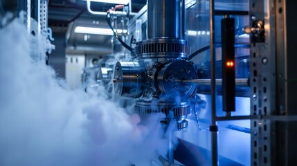 cryogenic research station studying the effects of extreme temperatures