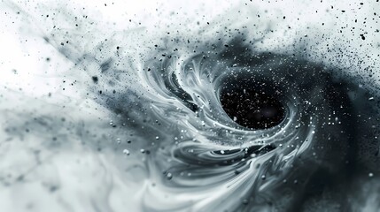 A swirl of particles in an abstract background, with a soft atmosphere and a serene vibe, isolated...