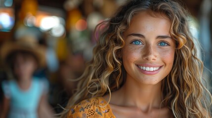 Unconditional Love: Supportive Mother and Transgender Daughter Cherishing Moments at Amusement Park